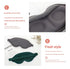 2 Pcs Black 3D Contoured Eye Mask - Total Blackout, Pressure-Free Memory Foam, Skin-Friendly & Breathable for Deep Rest