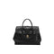 Size XL Black Elegant Women's Leather Briefcase Tote - Vintage Style Large Capacity Commuter Handbag - Premium Cowhide Leather