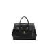 Size XL Black Elegant Women's Leather Briefcase Tote - Vintage Style Large Capacity Commuter Handbag - Premium Cowhide Leather