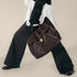 Size XL Black Elegant Women's Leather Briefcase Tote - Vintage Style Large Capacity Commuter Handbag - Premium Cowhide Leather
