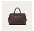 Size XL Coffee Elegant Women's Leather Briefcase Tote - Vintage Style Large Capacity Commuter Handbag - Premium Cowhide Leather
