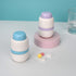 White And Purple 3-in-1 Pill Cutter Crusher & Storage Box - Portable Tablet Splitter Grinder for Precise Dosing