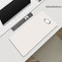 Beige Premium Large Silicone Mouse Pad - Non-Slip, 600x300mm for Office and Gaming