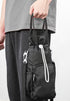 Black Insulated Tumbler Carrier Bag - Crossbody Water Bottle Holder with Pockets & Adjustable Strap for Large Cups (Note: cup not included)