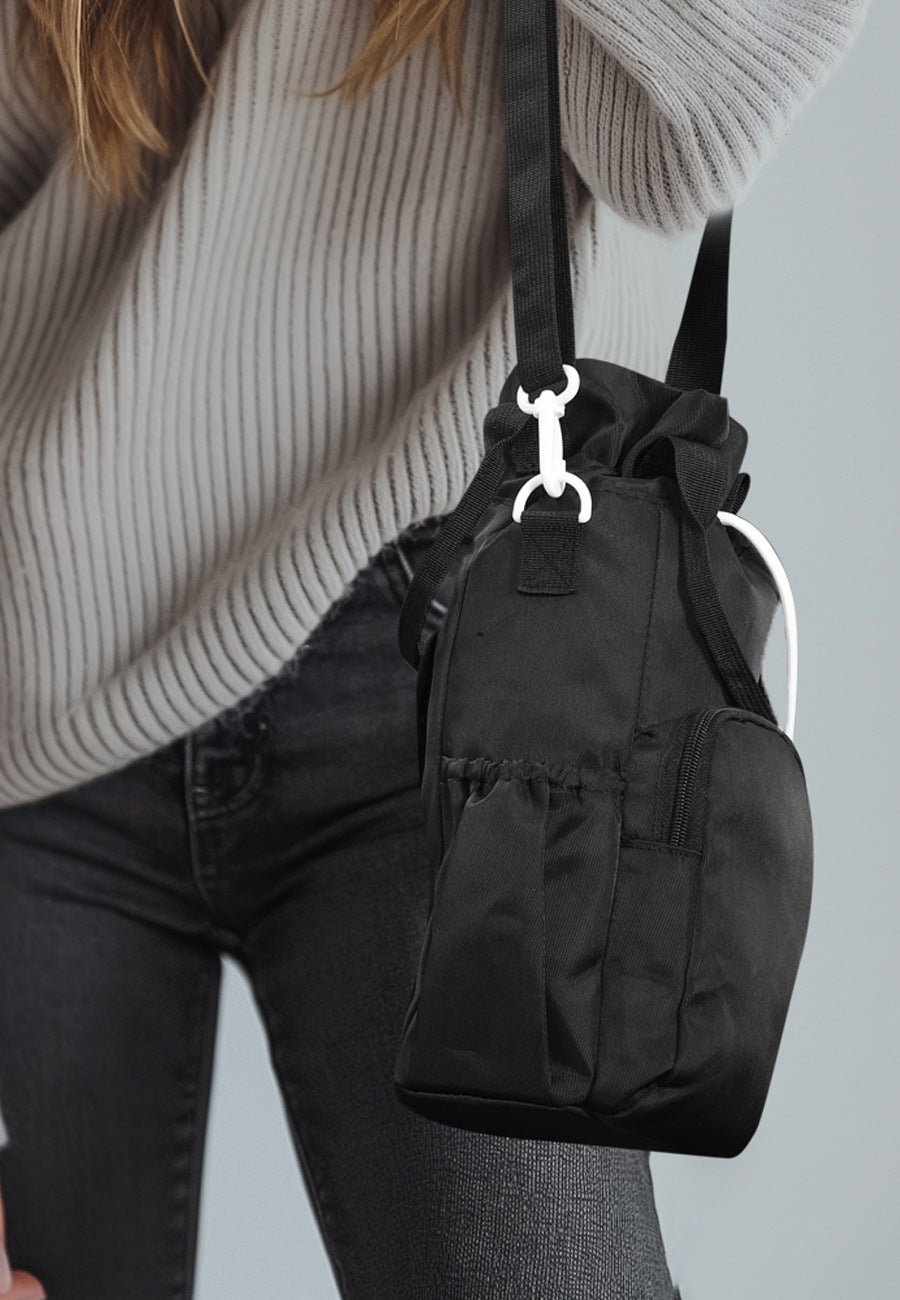Green Insulated Tumbler Carrier Bag - Crossbody Water Bottle Holder with Pockets & Adjustable Strap for Large Cups (Note: cup not included)