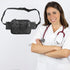 Black Nurse Utility Belt Bag - Multi-Pocket Medical Organizer Waist Pack for Tools & Essentials