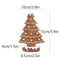 Brown Charming Gingerbread Christmas Tree Figurine - Festive Resin Holiday Table Decor Ornament