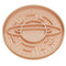Apricot Silicone Planet Slow Feeder Dog Bowl - 2-in-1 Anti-Choke Lick Mat for Healthy Eating & Fun