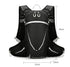 Black Lightweight 16L Outdoor Cycling & Hiking Backpack - Water-Repellent Nylon Daypack with Reflective Strips