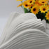 Black Elegant Off-White Ceramic Vase - Modern Sculptural Flower Holder with Wide Fluted Opening
