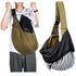 Pink Breathable Pet Sling Carrier for Small Dogs & Cats - Adjustable Hands-Free Travel Pouch with Safety Leash & Pocket