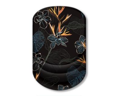 Black Flower Pattern Ergonomic Mouse Pad with 3D Silicone Gel Wrist Rest - Stylish Comfort & Support for Office & Home