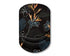 Black Flower Pattern Ergonomic Mouse Pad with 3D Silicone Gel Wrist Rest - Stylish Comfort & Support for Office & Home