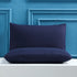 Dark Blue Ultra Soft Brushed Waterproof Pillow Protectors (Set of 2) - 50x70cm, Stain & Spill Guard for Bed Pillows(Note: pillow core not included)