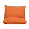Orange Ultra Soft Brushed Waterproof Pillow Protectors (Set of 2) - 50x70cm, Stain & Spill Guard for Bed Pillows(Note: pillow core not included)