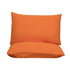 Orange Ultra Soft Brushed Waterproof Pillow Protectors (Set of 2) - 50x70cm, Stain & Spill Guard for Bed Pillows(Note: pillow core not included)