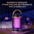 USB Rechargeable White Portable 3-in-1 Electric Mosquito Zapper Lamp - UV Bug Killer, Warm Night Light & Bright Lantern