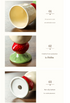 Red Whimsical Strawberry Stem Ceramic Goblet - 150ml Hand-Painted Strawberry Design, Unique Coffee & Drinkware Gift with Box