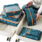 Dark Green 7-Piece Travel Packing Cubes & Organizer Set - Lightweight Luggage Storage Bags for Clothes, Shoes & Toiletries