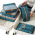 Dark Green 7-Piece Travel Packing Cubes & Organizer Set - Lightweight Luggage Storage Bags for Clothes, Shoes & Toiletries