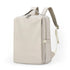 Beige Slim Minimalist Laptop Backpack - Shockproof & Anti-Theft Design, Travel-Friendly with Luggage Strap, Water-Resistant