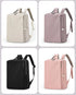 Beige Slim Minimalist Laptop Backpack - Shockproof & Anti-Theft Design, Travel-Friendly with Luggage Strap, Water-Resistant