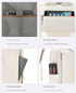 Beige Slim Minimalist Laptop Backpack - Shockproof & Anti-Theft Design, Travel-Friendly with Luggage Strap, Water-Resistant