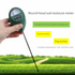 2 Pcs Black Soil Moisture Meter - Accurate Plant Water Monitor for Garden & Potted Plants, No Batteries Needed