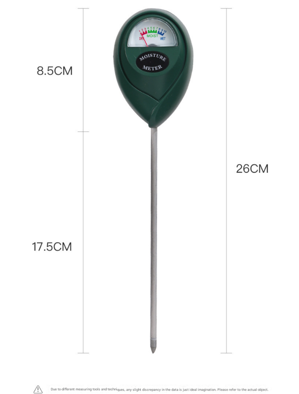 2 Pcs (1 Green + 1 Black) Soil Moisture Meter - Accurate Plant Water Monitor for Garden & Potted Plants, No Batteries Needed