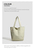 Light Green Stylish Lightweight Seersucker Gingham Tote Bag - Spacious Multi-Pocket Shoulder Bag with Zipper
