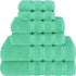 Green Luxury 6-Piece Combed Cotton Towel Bale Set - Ultra Soft & Absorbent Bath, Hand, Face Towels