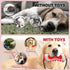 Red Interactive Dog Suction Cup Tug Toy - Durable TPR Chew & Treat Dispenser for Teeth Cleaning & Solo Play
