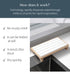 Dark Grey Natural Diatomaceous Earth Absorbent Drying Tray with Bamboo Base - Quick-Dry Stone Mat for Kitchen & Bathroom Sink