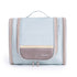 Light Blue Large Capacity Hanging Travel Toiletry Bag - Portable Waterproof Organizer for Cosmetics, Makeup & Toiletries with Multiple Compartments