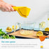 3 Pcs Green Easy-Squeeze Manual Citrus Juicer - Durable Lemon & Orange Squeezer with Pour Spout, Food-Grade PP
