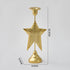Gold Elegant Star Metal Candlestick Holder - Decorative Taper Candle Stand for Home, Tabletop & Special Occasions