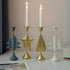 Black Elegant Star Metal Candlestick Holder - Decorative Taper Candle Stand for Home, Tabletop & Special Occasions