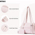 Pink Chic Women's Mini Gym Duffel Bag - Lightweight Nylon Shoulder Tote with Wet Pocket, Multiple Compartments & Removable Pouch