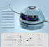 Blue Smart Electric Jump Rope Machine with Bluetooth Music, Remote Control & LED Lights
