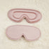 Pink Set of 2 3D Contoured Sleep Eye Masks - Total Blackout Memory Foam Blindfold with Lycra