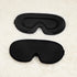 Black Set of 2 3D Contoured Sleep Eye Masks - Total Blackout Memory Foam Blindfold with Lycra