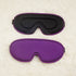 Purple Set of 2 3D Contoured Sleep Eye Masks - Total Blackout Memory Foam Blindfold with Lycra