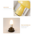 Stripe-Pure Pink Retro Swirl Glass Mushroom Table Lamp - LED Bedside Night Light