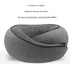 Light Grey Ergonomic Memory Foam Travel Neck Pillow - U-Shaped Support for Naps & Journeys