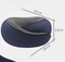 Navy Blue Ergonomic Memory Foam Travel Neck Pillow - U-Shaped Support for Naps & Journeys
