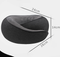 Black Ergonomic Memory Foam Travel Neck Pillow - U-Shaped Support for Naps & Journeys