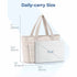Light Purple Large Capacity Nylon Tote Bag for Women - Fashionable Travel Shoulder & Crossbody Handbag