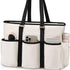 White Women's Laptop Tote Bag - Professional Business Briefcase & Shoulder Handbag (Fits up to 15.6 Inch Laptop)