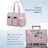 White Women's Laptop Tote Bag - Professional Business Briefcase & Shoulder Handbag (Fits up to 15.6 Inch Laptop)