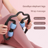 Blue Set of 2 Foam Roller Ring Leg Massagers with 2 Resistance Bands - Muscle Relief Kit